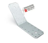 Equerre menuisier metal 135° angle 120x120x60 fixation lourde, support de fixation acier galvanisé 2,5 mm, equerre etagere murale, meuble d'angle, support etagere, Lun Fix