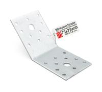 Equerre menuisier metal 135° angle 75x75x60 fixation lourde, support de fixation acier galvanisé 2,5 mm, equerre etagere murale, meuble d'angle, support etagere, Lun Fix