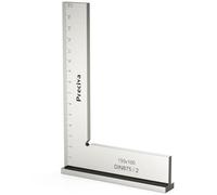Equerre Menuisier, Preciva 150x100mm Précision Angle Droit Bloc Règle avec Échelle pour Ingénieur Charpentier, Fausse Equerre Charpentier Metal pour Machines Mettre en Place et Laboratoire Utilisation