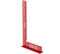 Equerre Menuisier, Preciva 270x140mm Aluminium Précision Angle Droit Rouge