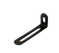 Equerre Metal Lot de 10 supports d'angle réglables noirs et argentés, adaptés aux meubles, étagères anti-basculement, accessoires quincaillerie(Black 10pcs)