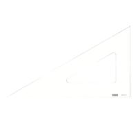MINERVA Equerre 60° Bord Droit 25cm Transparent
