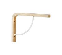 Equerre Multi + bois brut naturel, H.18 x P.25 cm