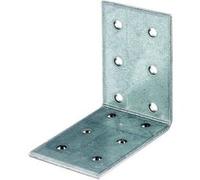 Alberts Équerre d'assemblage 330538 – galvanisée Sendzimir 60 x 60 x 40 mm – Lot de 15 pièces