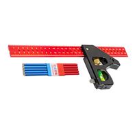 Équerre multifonction 300/400 mm avec niveaux et aiguille à tracer Idéal pour les professionnels du bois et les réparations à domicile