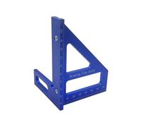 Équerre multifonction en aluminium avec prise sécurisée, B | Outil d ' angle fixe pour un marquage précis lors des tâches de construction et d ' encadrement, doté d ' une prise en