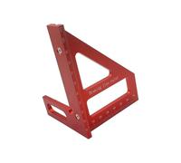 Équerre multifonction en aluminium avec prise sécurisée, C | Outil d ' angle fixe pour un marquage précis lors des tâches de construction et d ' encadrement, doté d ' une prise en