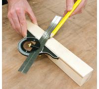 équerre multifonction ensemble d'équerre 300 mm silverline 991857