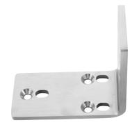 Équerre Murale en Acier Inoxydable à Angle Droit, Support Triangulaire | Fixation Murale, Usage la Cuisine et Balcon, Résistance à Rouille, Finition Argenté, Lot avec Vis