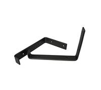 Équerre Murale - Support D'étagère ，Support En Fer En Forme De U, Cadre De Support De Cuisine De Salon, Noir, 2,5 Cm De Large, Accessoires Gratuits,Equerre Metal Fixation Equerres Etageres Murale ( Co