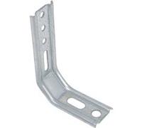 Équerre nervurée pan coupé 70x85mm galvanisé - TORBEL - 9925145 Noir