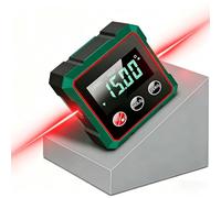 Équerre numérique magnétique à 4 faces avec laser, indice de protection IP54, niveau à bulle numérique pour le travail du bois, le bâtiment et le bricolage, la rénovation de la maison