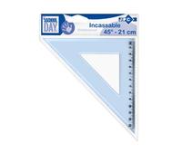 Equerre plastique incassable 45° 24 cm