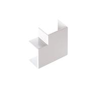 Équerre Plate pour Passe-câbles - H x l : 40 x 40 mm - 1 pièce - PVC - Blanc Alpin