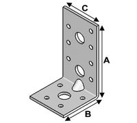 ÉQUERRE RENFORCÉE 90X50X50X3,0 - ASLAFIX - ER09050530