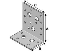Equerre renforcée 90x50x80x3,0 Alsafix - ER09050830