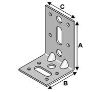 Equerre renforcée 90x60x60x1,5 Alsafix - ER08050515