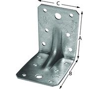 Equerre renforcée acier Galva 90x105x105x3mm Simpson