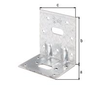 Équerre renforcée nervurée galva zinguée sendzimir 50x77x64