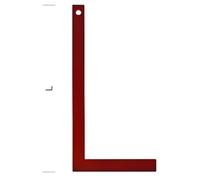 Metrica Équerre de maçon 29359 – rouge 1000 mm