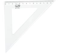 Equerre - SAFETOOL - 21 cm - Multicolore - Plastique cristal - Ambidextre