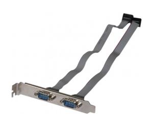 Equerre slot série DB9 2 ports