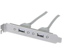 Equerre slot USB 2.0 2 ports - Carte mère DIP 10 pts