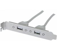 Equerre slot USB 2.0 2 ports - Carte mère DIP 10 pts