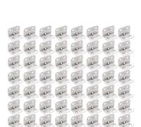 Equerre Stainless Steel Universal For Cabinets Drawers Windows Wood Furniture 90 Degree(4 holes-50pcs)