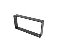 Equerre Style industriel en acier mat noir, H.10.6 x P.21 cm