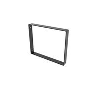 Equerre Style industriel en acier mat noir, H.21.1 x P.26 cm