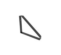 Equerre Style industriel en acier mat noir, H.26.1 x P.21 cm