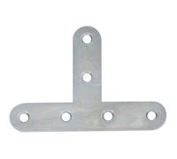 Equerre T têtes rondes 16x1,5 L.40mm zingué blanc x25