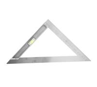 Équerre Triangulaire en Fer Argentée pour Mesurer et Tracer Angles Bois | Portable et Compacte, Usage Architecture et Applications Professionnelles, Format Précis, Outil de Dessin