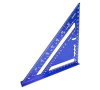 Équerre triangulaire métrique - Outil de mesure de précision en métal pour le travail du bois, la menuiserie, la construction, le dessin, l'ingénierie architecturale