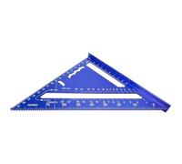 Équerre Triangulaire, Règle Métrique Graduée, Rapporteur Géométrique en Métal pour des Mesures Précises en Dessin, en Ingénierie, en Architecture, en Travail du Bois et en