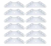 Équerres D'angle en Acier Inoxydable Blanches, 30 Pièces