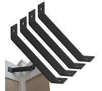 Équerres d'angle pour cadre en bois 4 Pièces Connecteur D'Angle Pour | Équerre d'angle en acier à 45 degrés Pour appartement garage salon magasin présentoir maison menuiserie mobilier