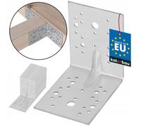 Équerres de fixation - KOTARBAU - 130 x 130 x 100 mm - Acier galvanisé - Lot de 12 - 90 °
