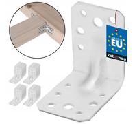 Équerres de fixation - KOTARBAU - 60 x 60 x 45 mm - Acier galvanisé - Lot de 50 pièces