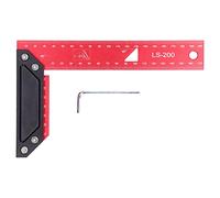 Équerres de menuiserie en aluminium pour l’assemblage du bois, règle de traçage en L à haute précision avec échelle, équerre de charpentier à 90 degrés pour un traçage et un (200mm)