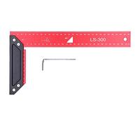 Équerres de menuiserie en aluminium pour l’assemblage du bois, règle de traçage en L à haute précision avec échelle, équerre de charpentier à 90 degrés pour un traçage et un (300mm)