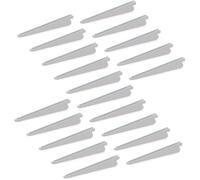 Equerres d'étagère pour rail double perforation pas 32mm, Blanc, 470mm