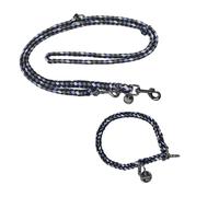 EQuest Collier Et Laisse Ultimo Pour Chiens En Ensemble - Blue Boy, 40 Cm