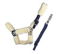 Equest Licol Comfort Pour Chevaux Avec Lanière, Navy - M Cob/Vollblut Set
