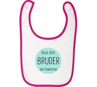 Equestre avec Doublure Bavoir de Bébé, Tout Bon Pour Anniversaire Bruder, Salopette Bavoir Bébé Bavoir Prétentions Logo Motif Extracteur Fête - rose, One Size