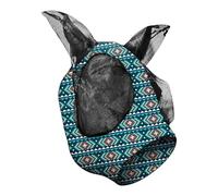 Equestrian Fly - Breathable Horse Face Cover, Soft Adjustable Gear with Ear Protection, Mane Opening Design | Large Eyes Visibility, Pet Riding Supplies for foals, cobs, trail riding