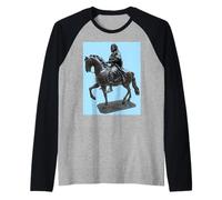 Equestrian Majesty - T-Shirt Style Art Marcus Aurelius Manche Raglan