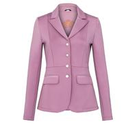 EQUESTRIAN QUEEN Jupe de dressage stretch pour femme - Jeunes et femmes - Avec boutons à paillettes or rose - Matière élastique, Rose, 40