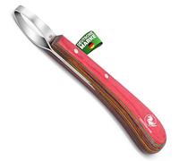 EQUESTRIAN STORE Couteau à capuche J2 à double bord en acier inoxydable avec poignée de lame - Outil polyvalent pour l'entretien du bois de cheval et de vache, idéal pour les propriétaires de chevaux